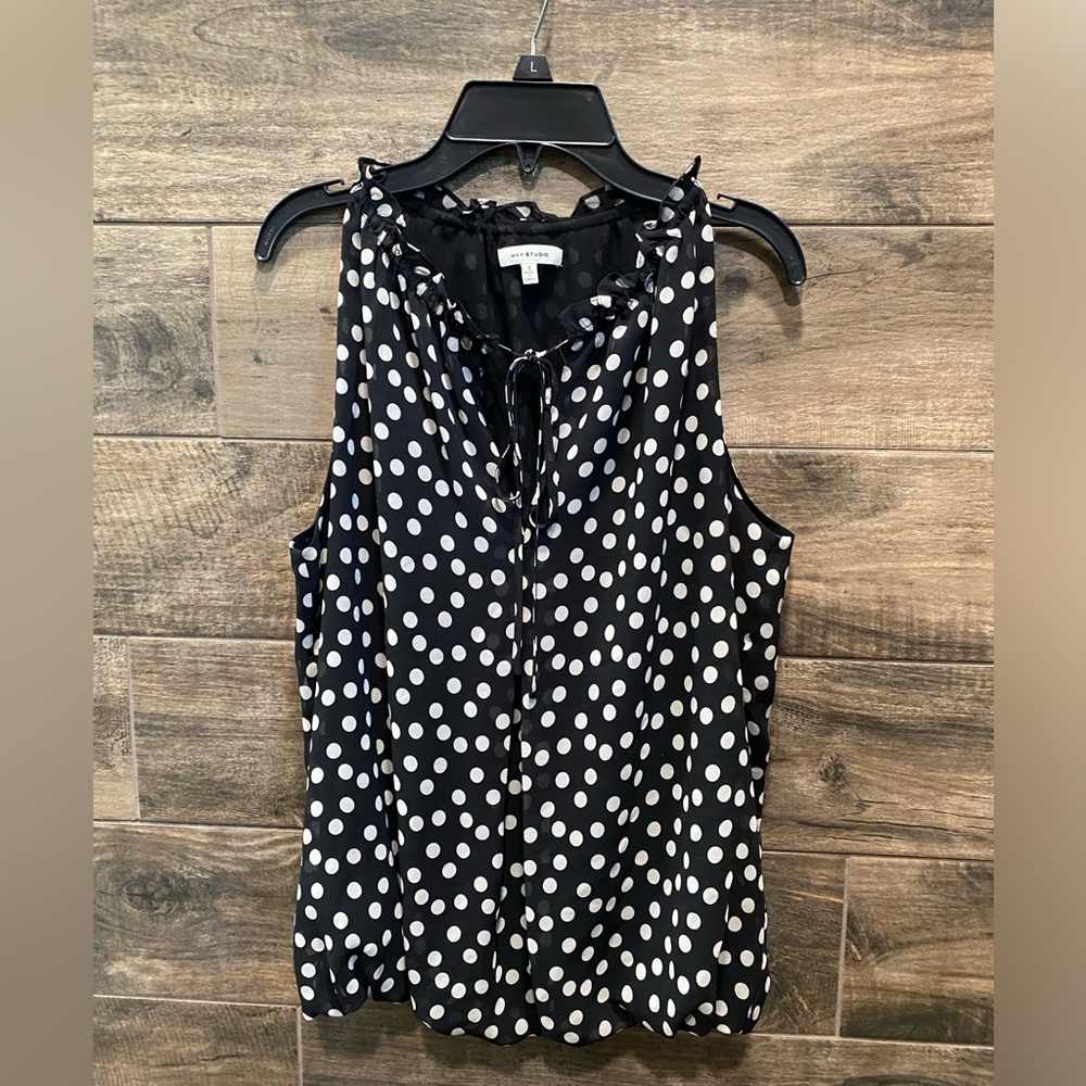Max studio sleeveless blouse sx small